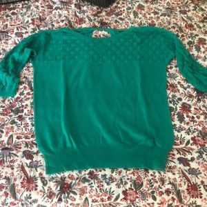 Cute Green Lightweight Sweater